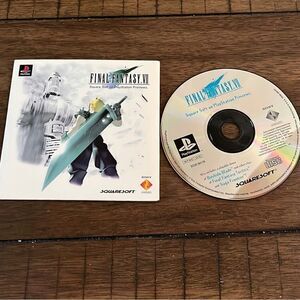 Final Fantasy VII 7 Preview Demo‎ Disc w/ Sleeve Sony Playstation Authentic Ps1